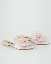 Picture of KATE MULE FLAT IN PEONIA SATIN