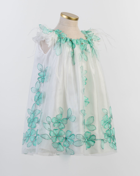 Picture of WHITE AND GREEN TULLE