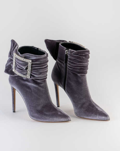 Picture of YASMIN BUCKLE BOOTS IN GREY