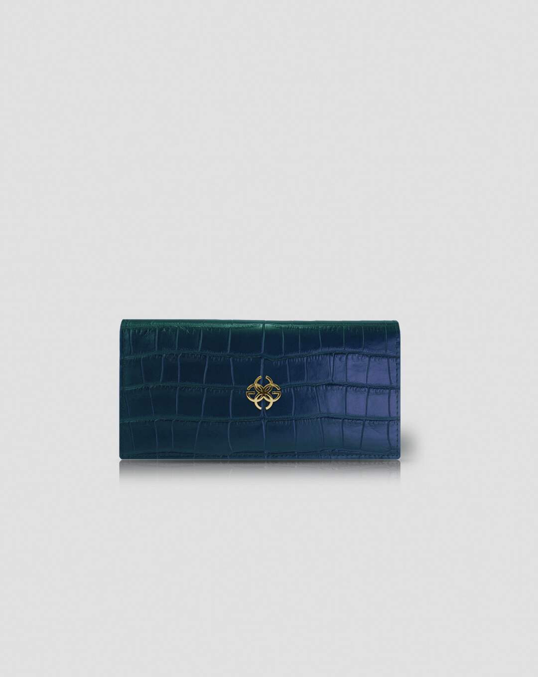 green crocodile wallet
