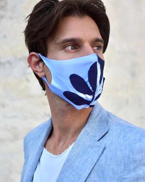 Picture of FASHION MASK SKY BLUE AND DARK BLUE