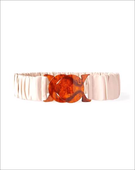 Picture of JESSICA RUCHED LEATHER WAIST BELT - L