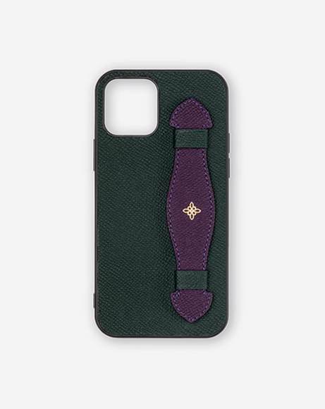 Picture of JADE GREEN & IMPERIAL PURPLE STRAP APPLE IPHONE 12 PRO CASE