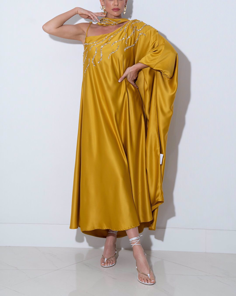 Picture of WOMEN GOLD YELLOW DRESS