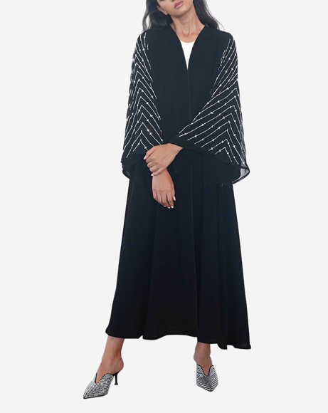 Picture of BLACK SILVER ABAYA
