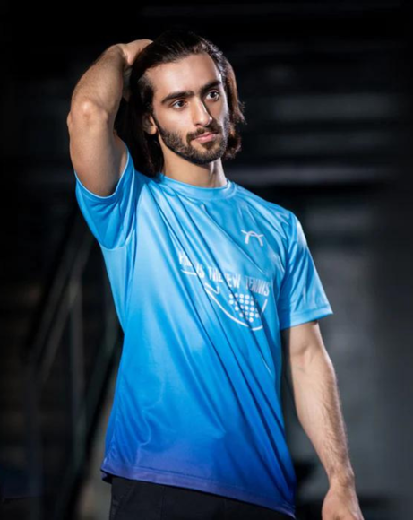 Picture of BLUE AND NAVY PADEL NEW TENNIS T-SHIRT