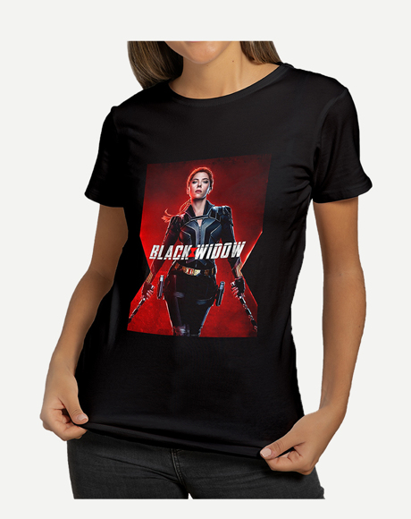 Picture of BLACK WIDOW T-SHIRT-BLACK