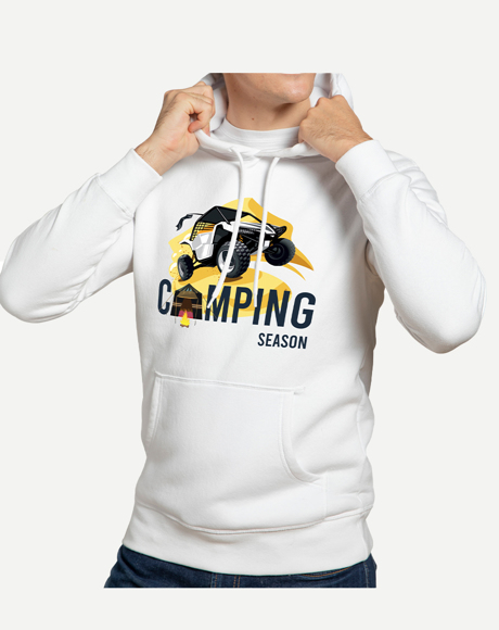 Picture of CAMPING SEASON HOODIE-WHITE