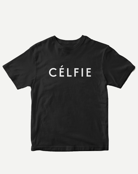 Picture of CELFIE T-SHIRT-BLACK