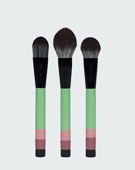 Picture of FACE BRUSH SET, VERDE GREEN